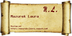 Mazurek Laura névjegykártya